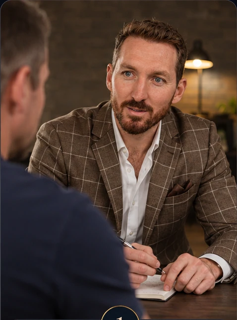 Matt in a one-to-one coaching conversation