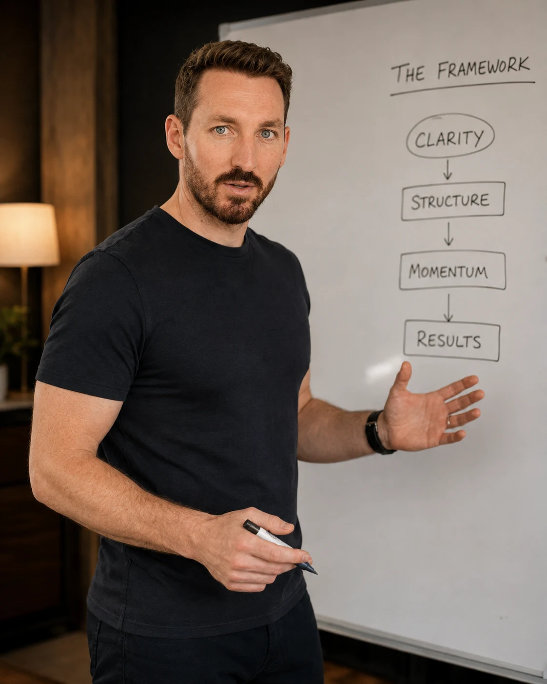 Matt walking a client through a clear strategy